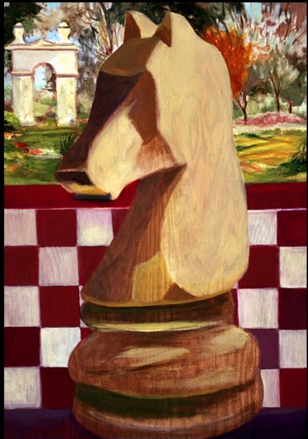 Impressionistic Still life original painting by Maureen Fulgenzi — Vivid / bold palette, Palm Beach, FL