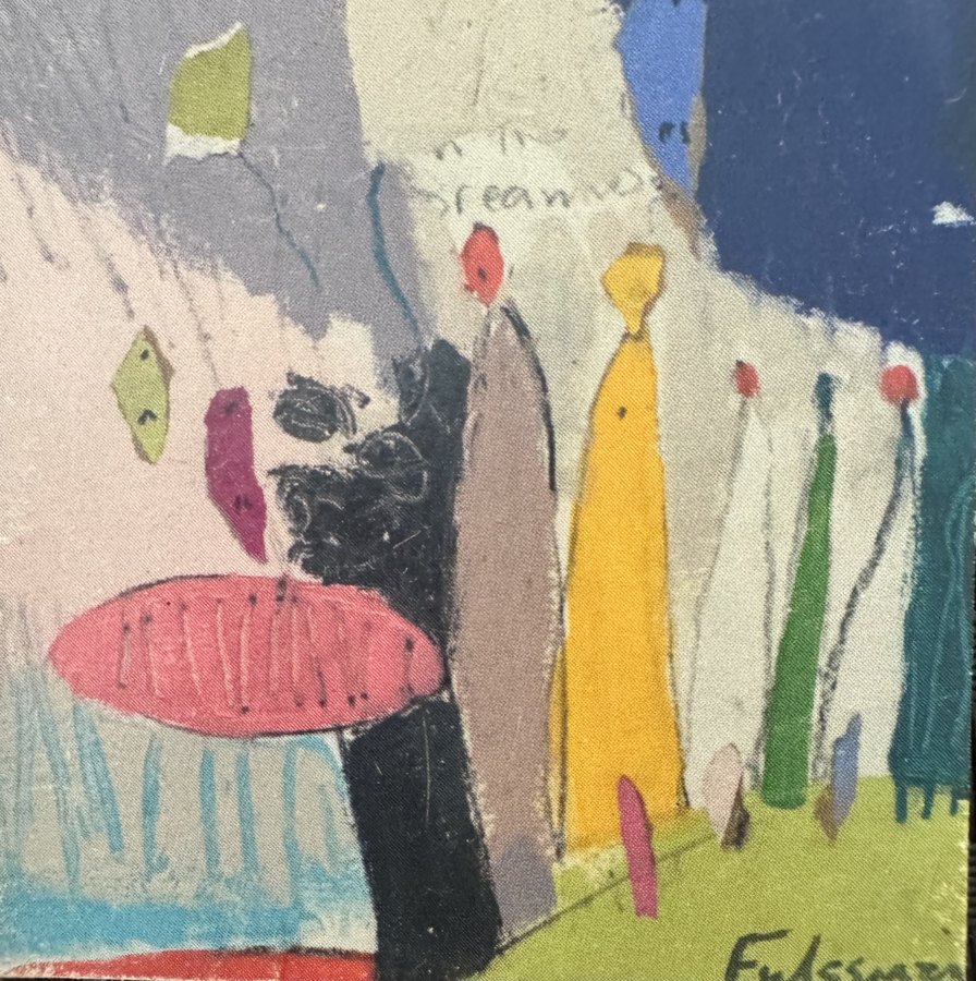 Abstract Mixed Media original painting by Maureen Fulgenzi — Vivid tropical palette, Palm Beach, FL (sold)