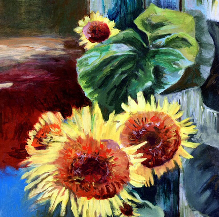 Impressionistic Flowers — sold original by Maureen Fulgenzi, available as a fine art print, Palm Beach, FL