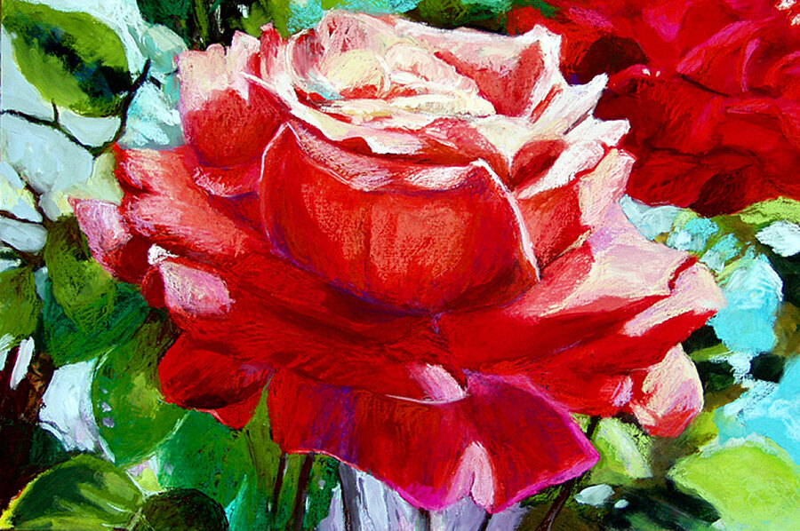 Impressionistic Flowers — sold original by Maureen Fulgenzi, available as a fine art print, Palm Beach, FL