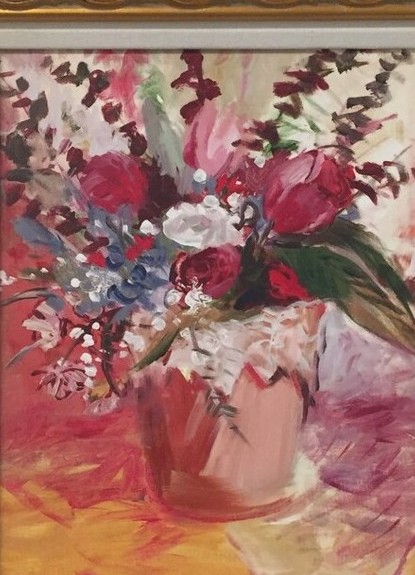 Impressionistic Flowers — sold original by Maureen Fulgenzi, available as a fine art print, Palm Beach, FL