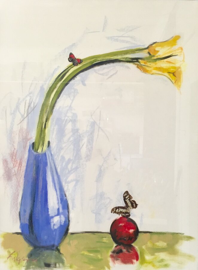 Impressionistic Flowers — sold original by Maureen Fulgenzi, available as a fine art print, Palm Beach, FL
