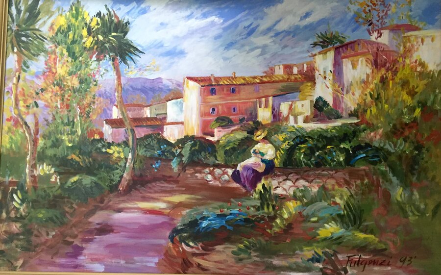 Impressionistic Architecture — sold original by Maureen Fulgenzi, available as a fine art print, Palm Beach, FL