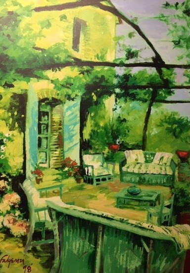 Impressionistic Architecture — sold original by Maureen Fulgenzi, available as a fine art print, Palm Beach, FL
