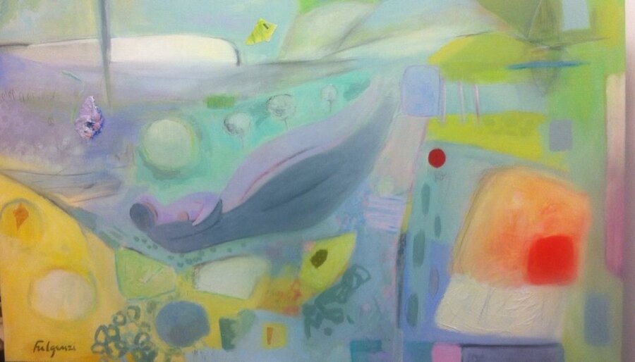 Abstract Mixed Media — sold original by Maureen Fulgenzi, available as a fine art print, Palm Beach, FL