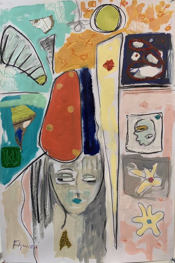 Abstract Mixed Media — sold original by Maureen Fulgenzi, available as a fine art print, Palm Beach, FL