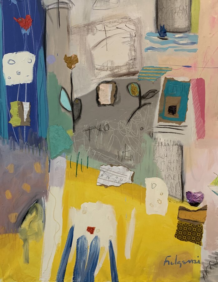 Abstract Mixed Media — sold original by Maureen Fulgenzi, available as a fine art print, Palm Beach, FL