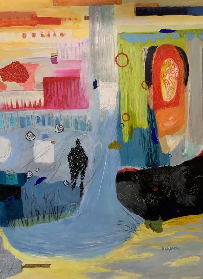 Abstract Mixed Media — sold original by Maureen Fulgenzi, available as a fine art print, Palm Beach, FL