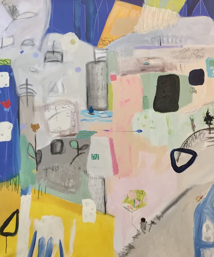 Abstract Mixed Media — sold original by Maureen Fulgenzi, available as a fine art print, Palm Beach, FL
