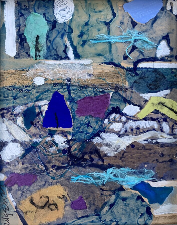 Abstract Mixed Media — sold original by Maureen Fulgenzi, available as a fine art print, Palm Beach, FL