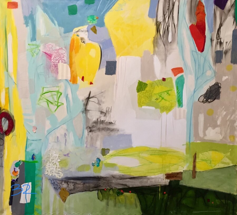 Abstract Mixed Media — sold original by Maureen Fulgenzi, available as a fine art print, Palm Beach, FL