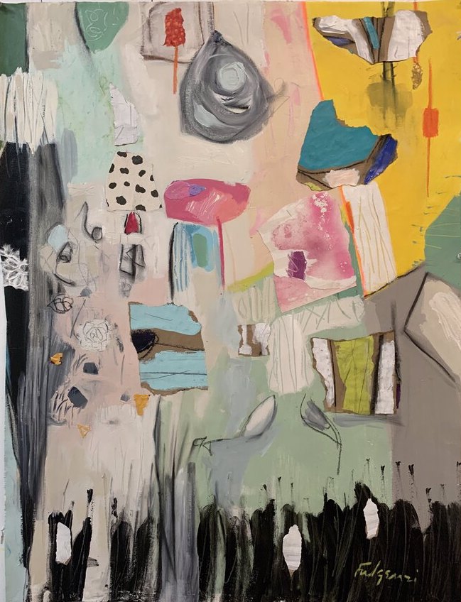 Abstract Mixed Media — sold original by Maureen Fulgenzi, available as a fine art print, Palm Beach, FL