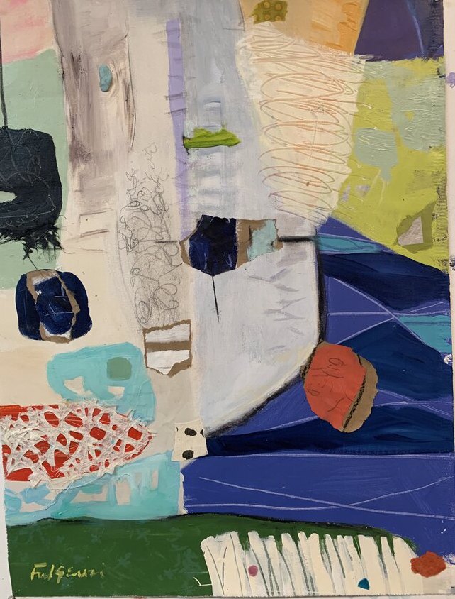 Abstract Mixed Media — sold original by Maureen Fulgenzi, available as a fine art print, Palm Beach, FL