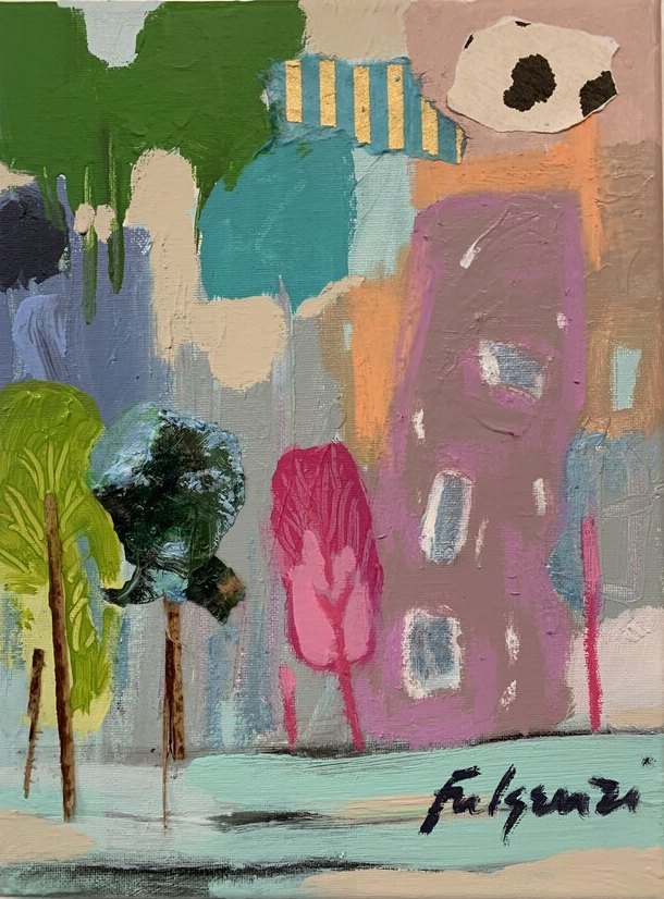 Abstract Mixed Media — sold original by Maureen Fulgenzi, available as a fine art print, Palm Beach, FL