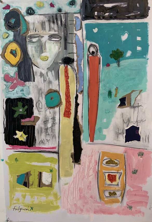 Abstract Mixed Media — sold original by Maureen Fulgenzi, available as a fine art print, Palm Beach, FL