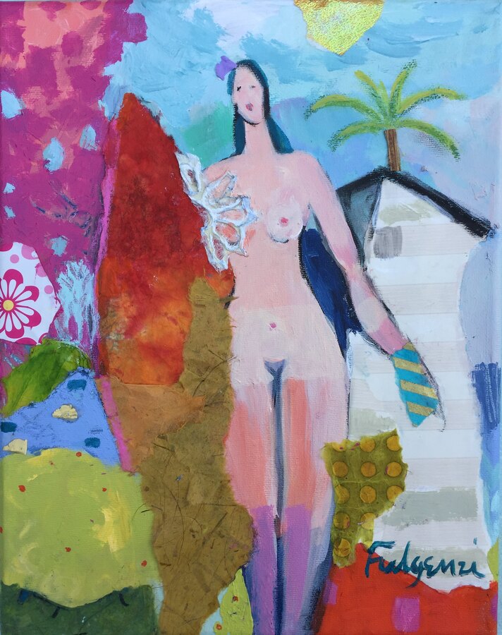 Abstract Figures — sold original by Maureen Fulgenzi, available as a fine art print, Palm Beach, FL