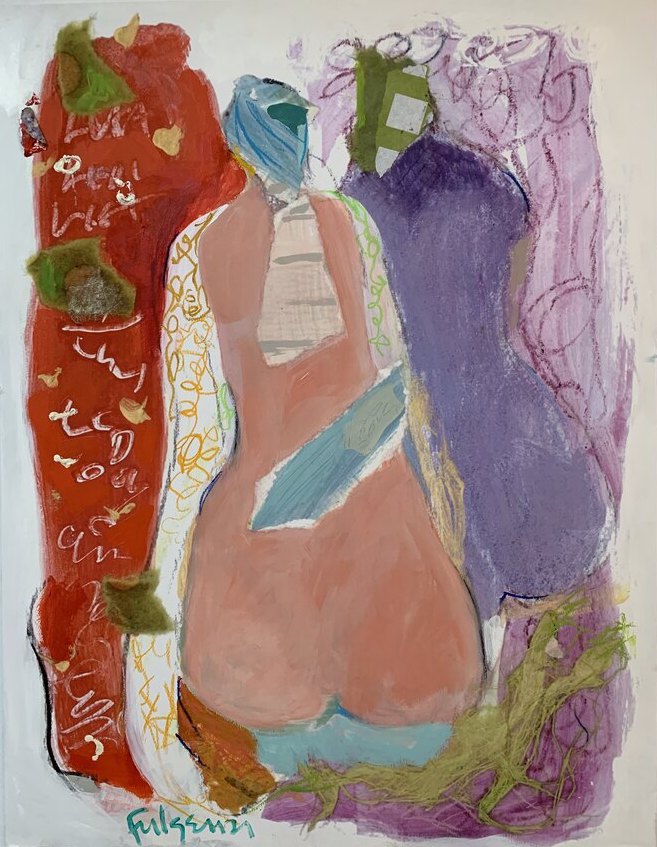 Abstract Figures — sold original by Maureen Fulgenzi, available as a fine art print, Palm Beach, FL