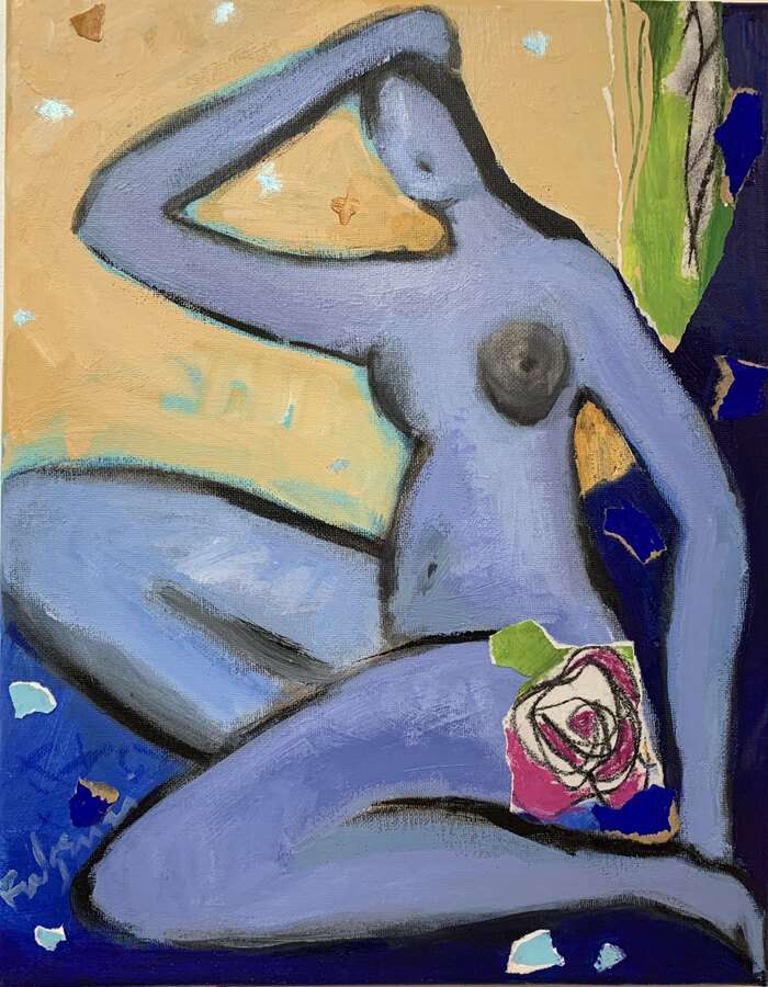Abstract Figures — sold original by Maureen Fulgenzi, available as a fine art print, Palm Beach, FL