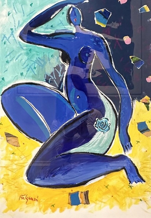 Abstract Figures — sold original by Maureen Fulgenzi, available as a fine art print, Palm Beach, FL