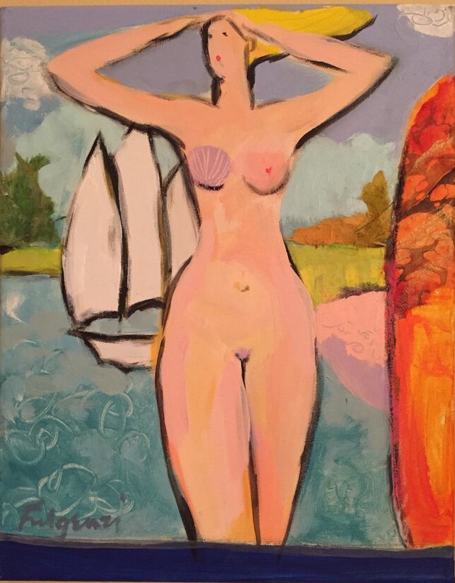 Abstract Figures — sold original by Maureen Fulgenzi, available as a fine art print, Palm Beach, FL