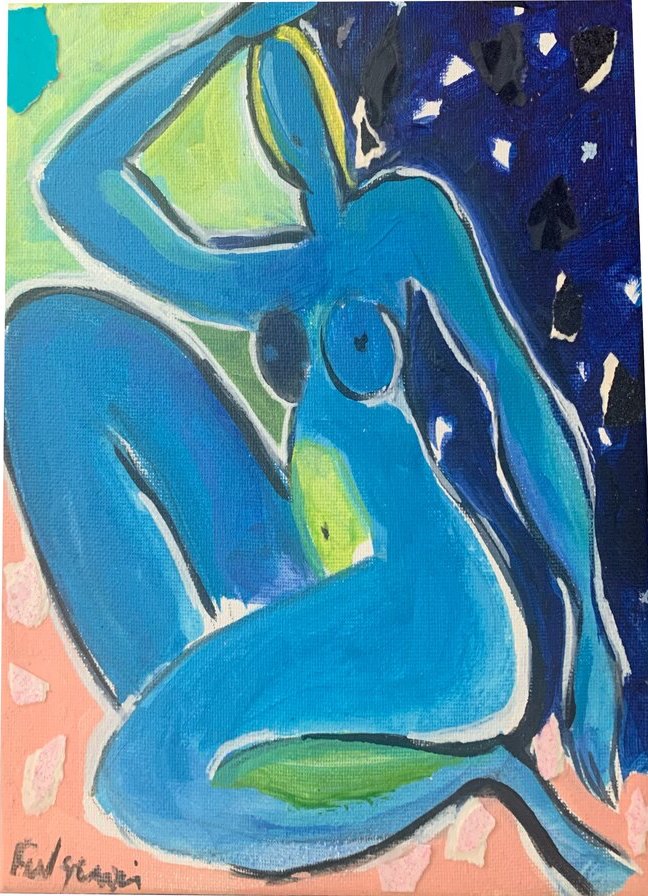 Abstract Figures — sold original by Maureen Fulgenzi, available as a fine art print, Palm Beach, FL