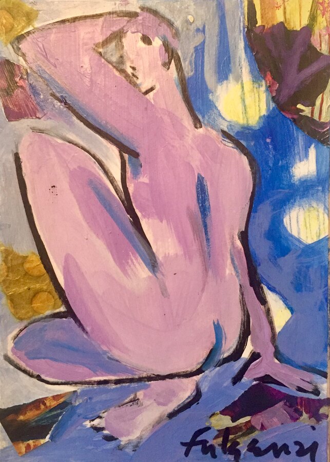 Abstract Figures — sold original by Maureen Fulgenzi, available as a fine art print, Palm Beach, FL
