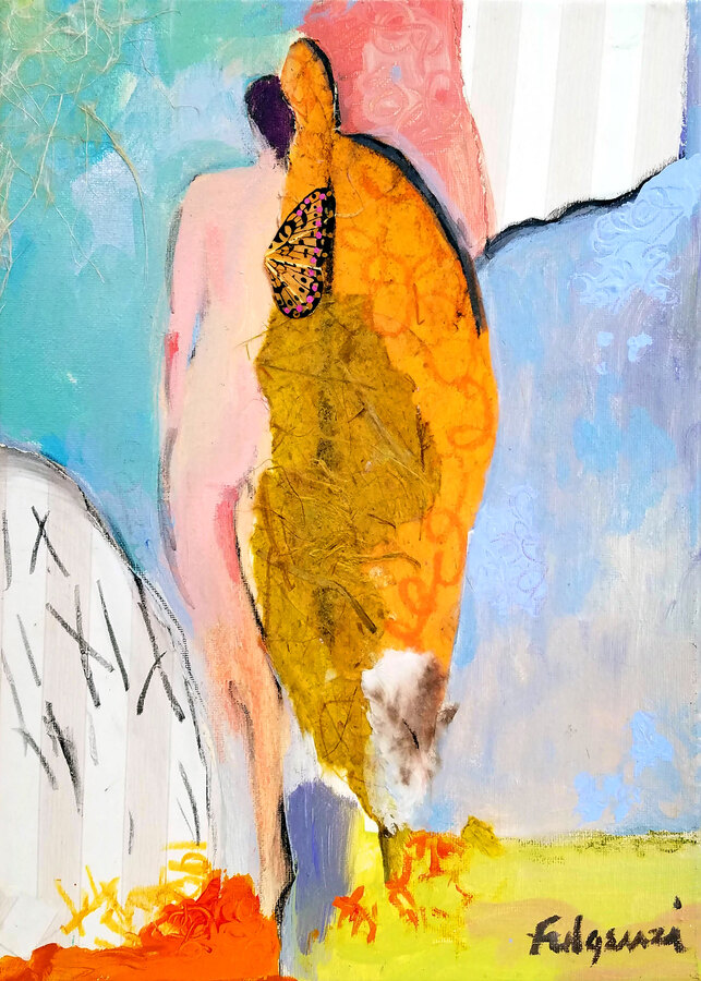 Abstract Figures — sold original by Maureen Fulgenzi, available as a fine art print, Palm Beach, FL