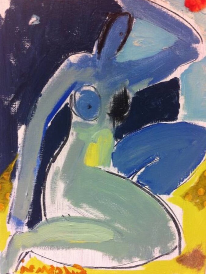 Abstract Figures — sold original by Maureen Fulgenzi, available as a fine art print, Palm Beach, FL