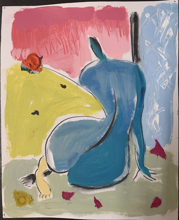 Abstract Figures — sold original by Maureen Fulgenzi, available as a fine art print, Palm Beach, FL