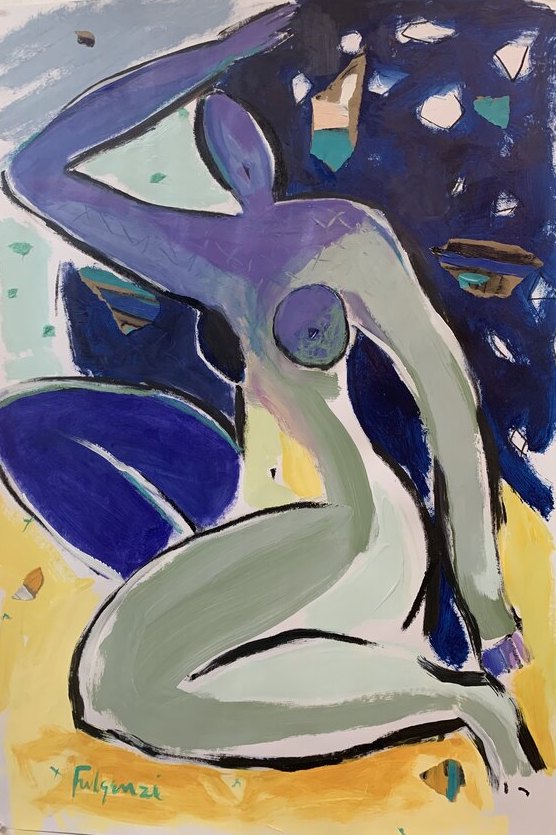 Abstract Figures — sold original by Maureen Fulgenzi, available as a fine art print, Palm Beach, FL