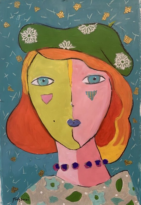Abstract Figures — sold original by Maureen Fulgenzi, available as a fine art print, Palm Beach, FL
