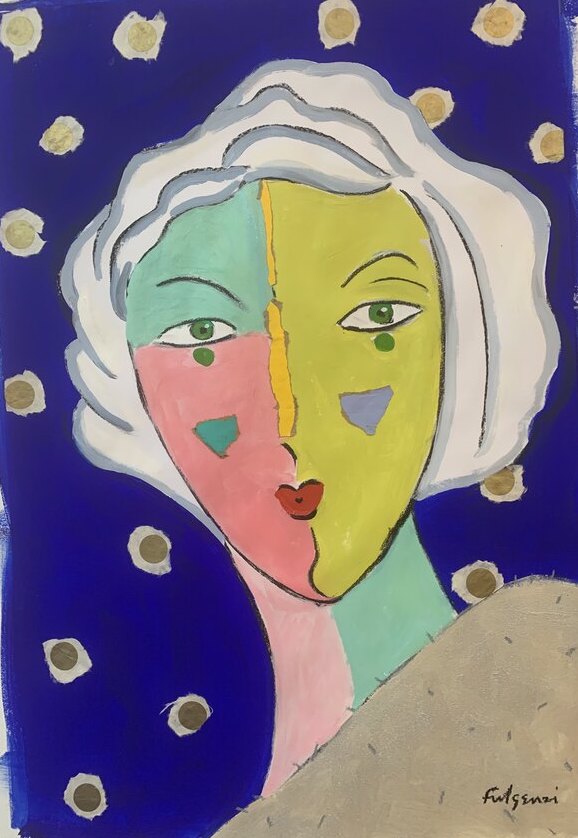 Abstract Figures — sold original by Maureen Fulgenzi, available as a fine art print, Palm Beach, FL