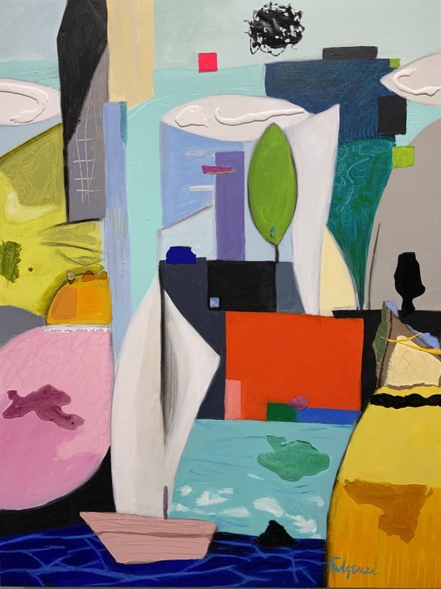 Abstract Landscapes & Cityscapes — sold original by Maureen Fulgenzi, available as a fine art print, Palm Beach, FL