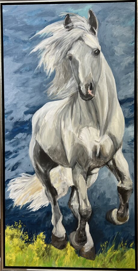 Impressionistic Horses — sold original by Maureen Fulgenzi, available as a fine art print, Palm Beach, FL
