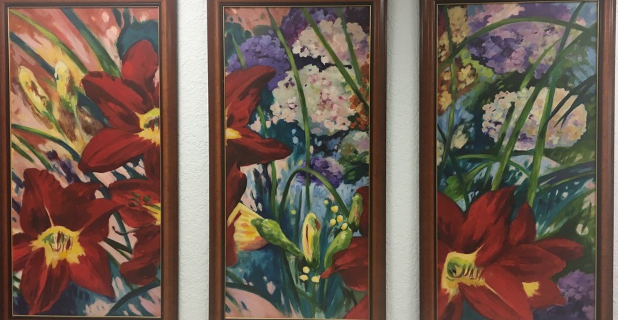 Impressionistic Flowers — sold original by Maureen Fulgenzi, available as a fine art print, Palm Beach, FL