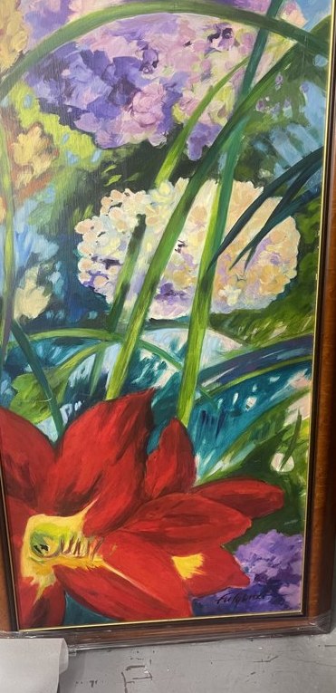 Impressionistic Flowers — sold original by Maureen Fulgenzi, available as a fine art print, Palm Beach, FL