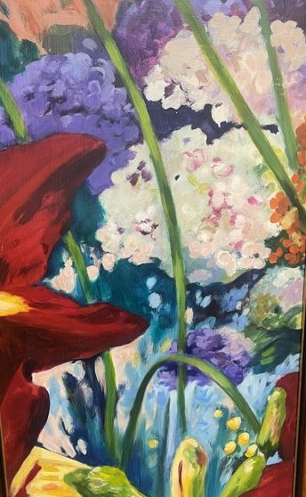 Impressionistic Flowers — sold original by Maureen Fulgenzi, available as a fine art print, Palm Beach, FL