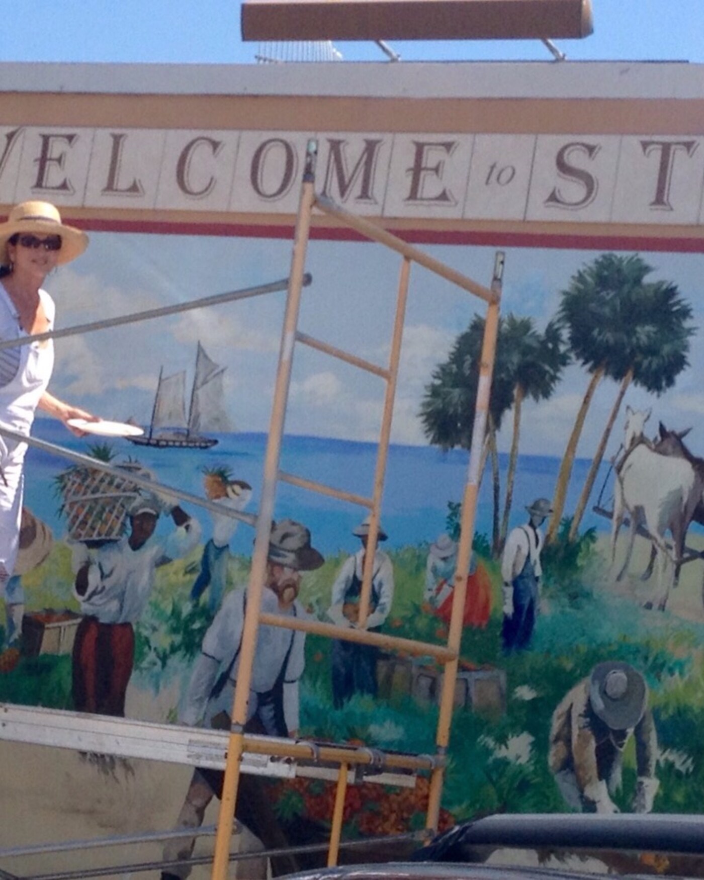 Downtown Stuart public mural by Maureen Fulgenzi